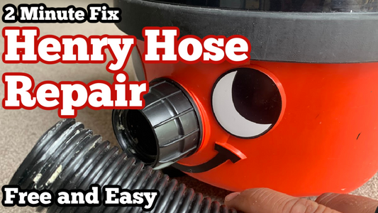 Henry Hoover Hose Keeps Pulling Off - SOLVED