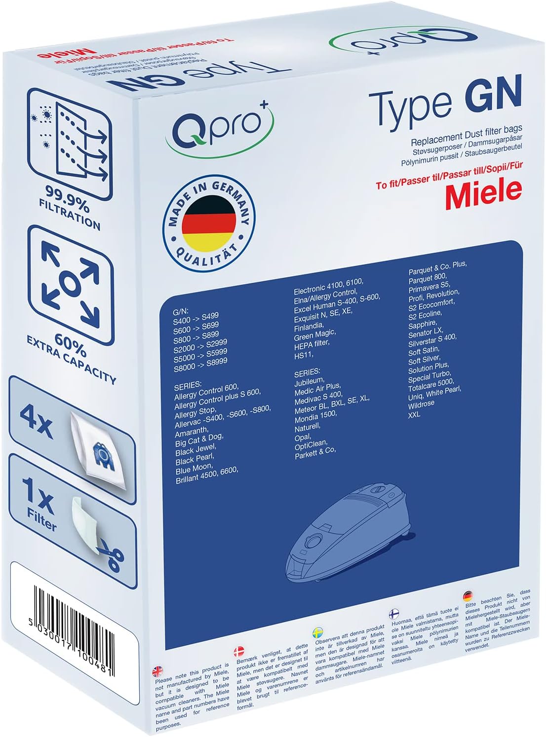 Miele GN 3d Hyclean Type Vacuum Cleaner Bags & Filters